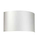 AplicaCooper Large Curved Wall Light with Polished Chrome Back Plate