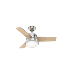 Lustra cu ventilator Finley – 36″ / 91 cm Ceiling Fan Brushed Nickel