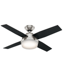 Lustra cu ventilator Dante – 44″ / 112cm Ceiling Fan Brushed Nickel