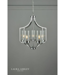 Lampa suspendata Laura Ashley Joseph 5lt Chandelier Polished Chrome Glass