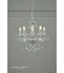 Lampa suspendata Laura Ashley Harriet 5 Light Crystal & Polished Chrome Chandelier