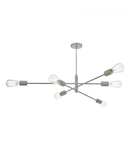 Lampa suspendata Alana 6 Light Armed Fitting Matt Grey