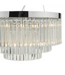 Lampa suspendata Giovana 5 Light Pendant Polished Chrome Clear Glass