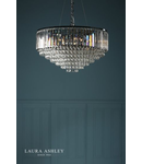 Lampa suspendata Laura Ashley Vienna 9lt Chandelier Crystal & Polished Chrome