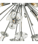 Lampa suspendata Exodus 8 Light Pendant Polished Chrome Crystal