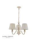 Lampa suspendata Laura Ashley Ellis 3lt Pendant Ivory With Shades