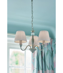 Lampa suspendata Laura Ashley Ellis 3lt Pendant Ivory With Shades