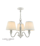 Lampa suspendata Laura Ashley Ellis 3lt Pendant Grey with Shades