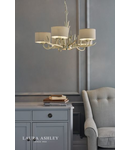 Lampa suspendata Laura Ashley Mulroy 5lt Antler Chandelier Champagne With Shades