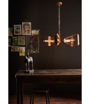 Lampa suspendata Yavanna Industrial 5 Light Pendant Oiled Copper