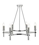 Lampa suspendata Nacala 6 Light Pendant Polished Chrome