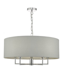 Lampa suspendata Jamelia 5lt Pendant Polished Chrome & Grey