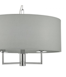 Lampa suspendata Jamelia 3 Light Pendant Polished Chrome & Grey