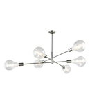 Lampa suspendata Alana 6 Light Pendant Satin Chrome