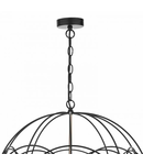 Lampa suspendata Phoenix 5lt Pendant Black & Copper