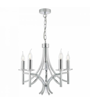 Lampa suspendata Lyon 5lt Pendant Polished Chrome & Crystal