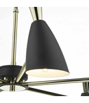 Lampa suspendata Diego 6 Light Pendant Black & Gold