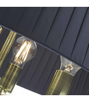 Lampa suspendata Cristin 4 Light Pendant Satin Brass With Navy Shade