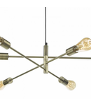 Lampa suspendata Alana 6 Light Pendant Antique Brass