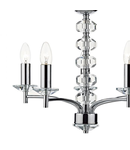 Lampa suspendata Oleana 5 Light Pendant Polished Chrome Crystal