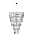 Lampa suspendata Escala 6 Light Round Crystal Pendant