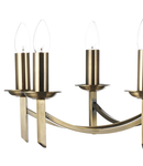 Lampa suspendata Ambassador 8 Light Dual Mount Pendant Antique Brass