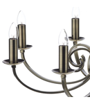 Lampa suspendata Murray 8 Light Dual Mount Pendant Antique Brass