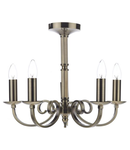 Lampa suspendata Murray 5 Light Dual Mount Pendant Antique Brass