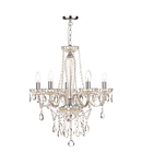 Lampa suspendata Raphael 5 Light Chandelier Champagne Crystal