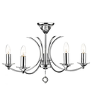 Lampa suspendata Medusa 5 Light Dual Mount Pendant K9 Crystal Polished Chrome