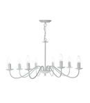 Lampa suspendata Irwin 8 Light Pendant Dual Mount White