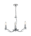 Lampa suspendata Elka 3 Light Pendant Satin Chrome