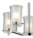 Plafoniera Elba Bathroom 5 Light Semi Flush Polished Chrome IP44