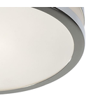 Plafoniera Cyro Small Bathroom Flush Polished Chrome Opal Glass IP44