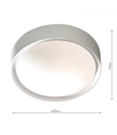 Plafoniera Beta Bathroom Flush White Acrylic & Opal Glass IP44