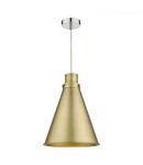 Corp de iluminat suspendat Potter Easy Fit Pendant Aged Brass