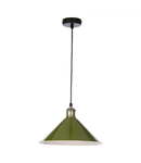 Corp de iluminat suspendat Kinsley Easy Fit Metal Shade Gloss Green 30cm