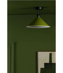 Corp de iluminat suspendat Kinsley Easy Fit Metal Shade Gloss Green 30cm