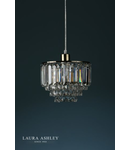 Corp de iluminat suspendat Laura Ashley Vienna Easy Fit Pendant Crystal & Antique Brass