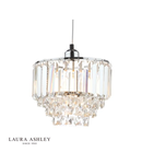 Corp de iluminat suspendat Laura Ashley Vienna Easy Fit Pendant Crystal & Polished Chrome