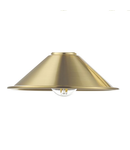 Corp de iluminat suspendat Accessory Easy Fit Aged Brass Metal Shade 18cm