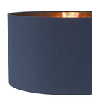 Corp de iluminat suspendat Timon Easy Fit Pendant Shade Navy Blue With Rose Gold Lining