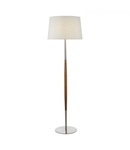 Lampadar de podeaDetroit Floor Lamp Satin Nickel Walnut Detail Base Only