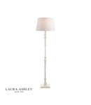 Lampadar de podeaLaura Ashley Tate Wooden Floor Lamp Distressed Off White Base Only