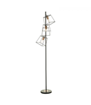 Lampadar de podeaTower 3 Light Floor Lamp Matt Black Copper