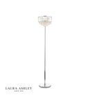 Lampadar de podeaLaura Ashley Vienna 3lt Floor Lamp Crystal & Polished Chrome