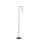 Lampadar de podeaKiefer Floor Lamp Black & Antique Brass