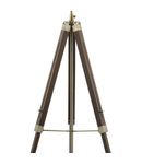 Lampadar de podeaEasel Tripod Floor Lamp Dark Wood Antique Brass Base Only