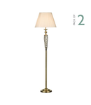 Lampadar de podeaSiam Floor Lamp Antique Brass With Shade (Multipack)