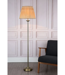 Lampadar de podeaHatton Floor Lamp Antique Brass With Shade